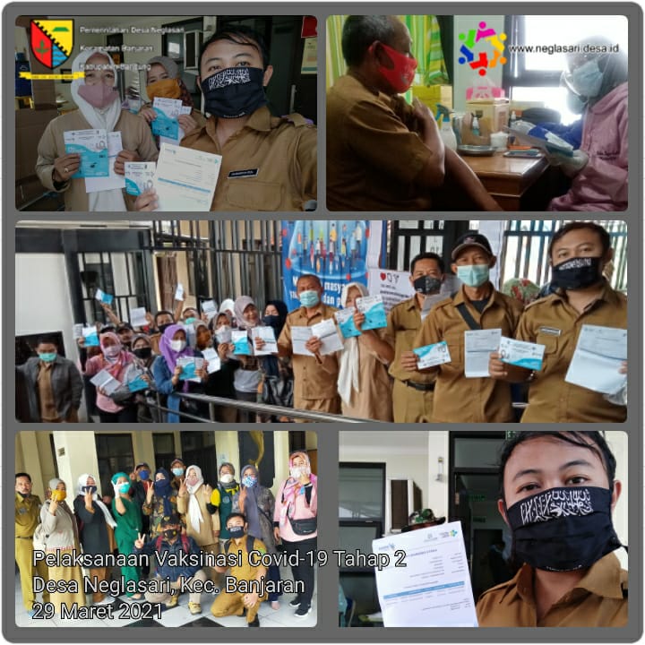 PELAKSANAAN VAKSINASI COVID-19 BAGI PELAYANAAN PUBLIK DESA NEGLASARI TAHAP KE-2